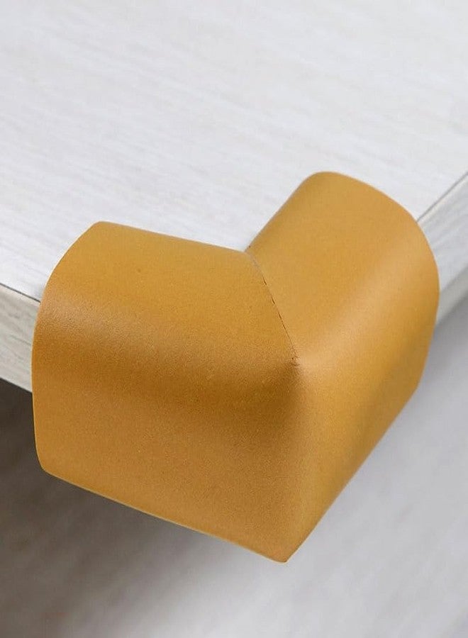 KOOSHLO Baby Proofing Extra Thick Corner Guards-Pack of 4 Off-White Pieces, Corner Protector for Sharp Edges,Baby Protection Corner Guard for Fireplace, Table, Stair, Cabinet (Gold) - Image 2