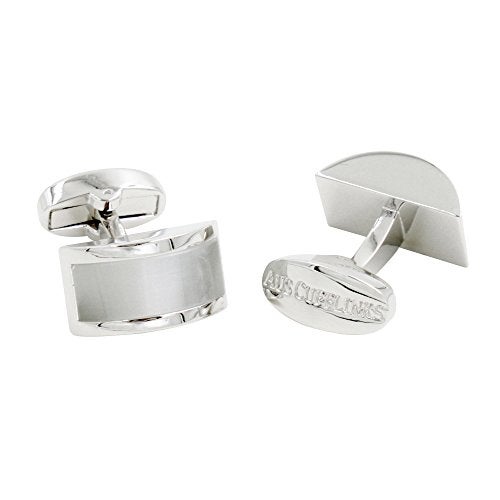 AUSCUFFLINKS Pearl White Stone Cufflinks | Groomsmen Cuff links | Gift for Him | Anniversary Present for Husband - Image 4