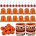 LEIFIDE 48 Pcs Basketball Party Favors 12 Sets Silicone Bracelet Drawstring Treat Bag Mini Stress Ball Keychains for Basketball Birthday Party Supplies - Image 4