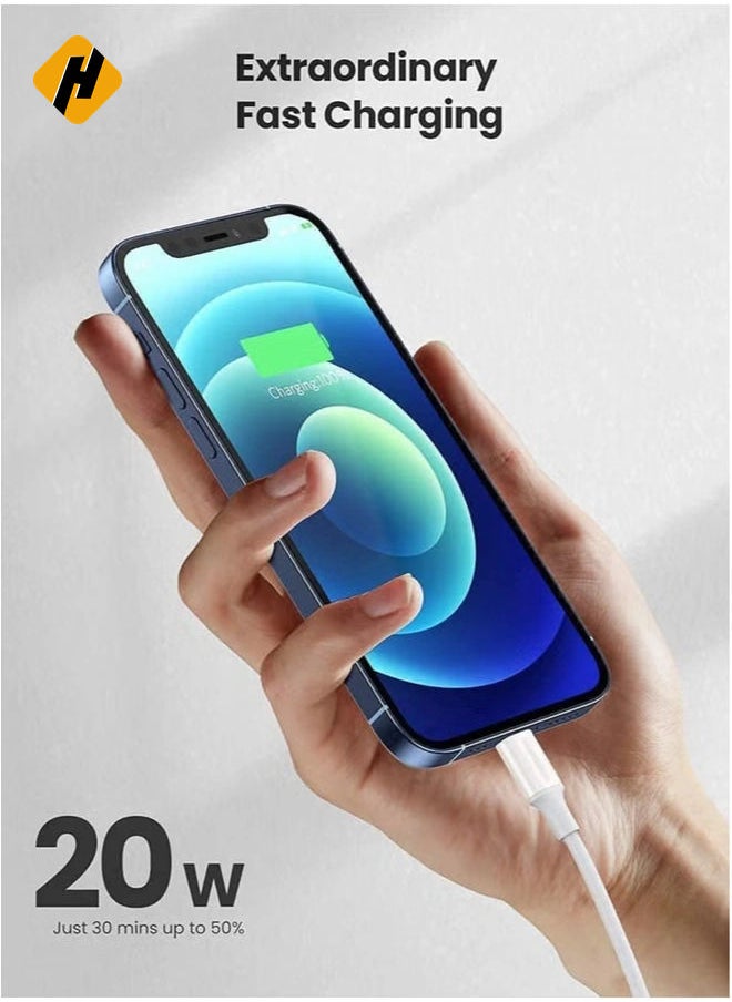 HuHa 20W Fast Charging Compaible For iphone 12 mini/12/12 Pro/13/13 pro/13 promax/13mini,Type C to Lightning Cable[MFi Certified] USB C to Apple PD Cable Fast Charger  - Image 4