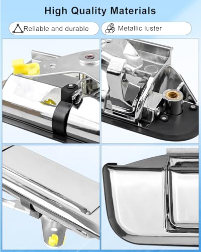 Vaticas Tailgate Handle Fit for Toyota Pickup 19891995 Replace 6909089102 TO1915101 77103 Outside Liftgate Tailgate Handle Chrome - Image 3