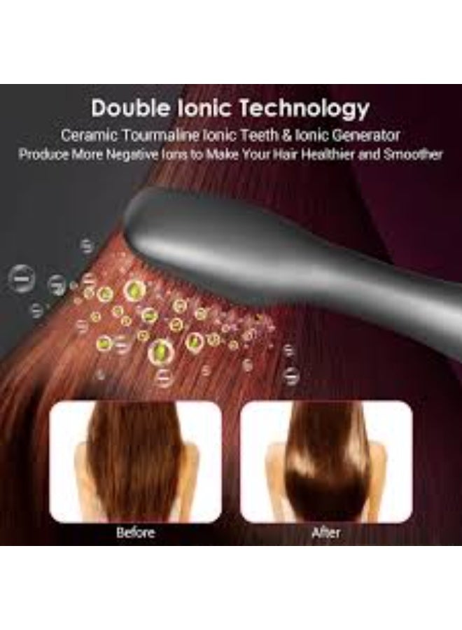 Hair Dryer Brush 3 in 1 Hot Air Brushes Blow Dryer Brush Hair Comb One Step Electric Hair Brushes Hair Straightener (gold) - Image 3