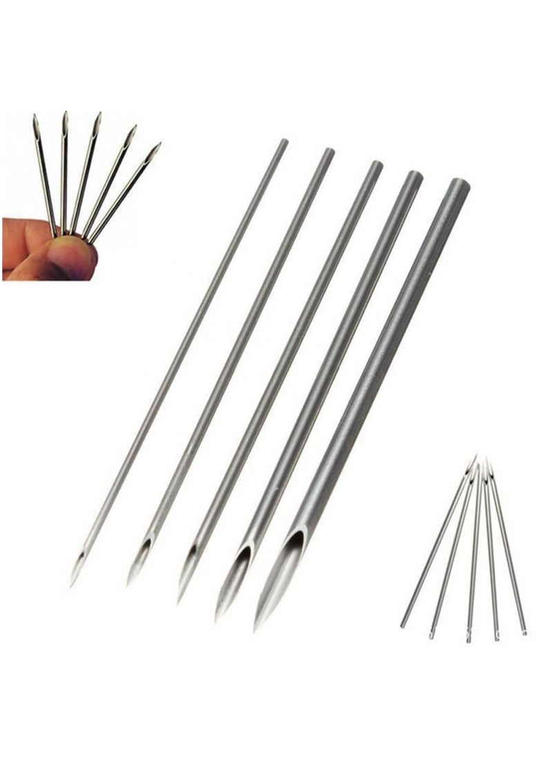 Generic - Piercing Needles 100pcs Piercing Needles Assorted Stainless Steel Ear Nose Piercing Needles Piercing Supplies Ear Nose Piercing Kit Piercing Tool - Image 1
