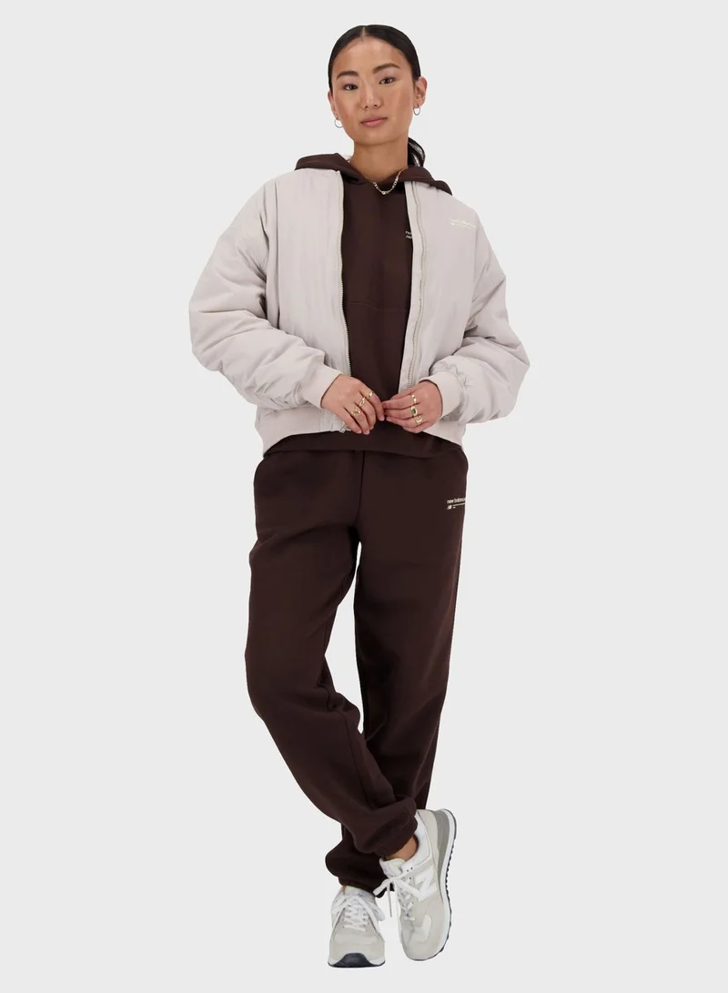 New Balance Linear Heritage Woven Bomber Jacket