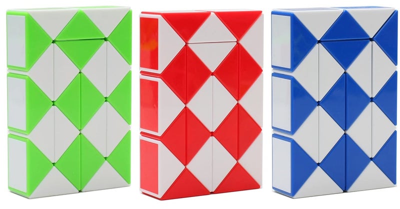 SHUYUE Snake Magic Speed Cube Speed Twist Brain Puzzle Cube Brain Teaser Toys for ADD ADHD Anxiety and Autism Adult Children by SHUYUE 3 Pack Mix - Image 3