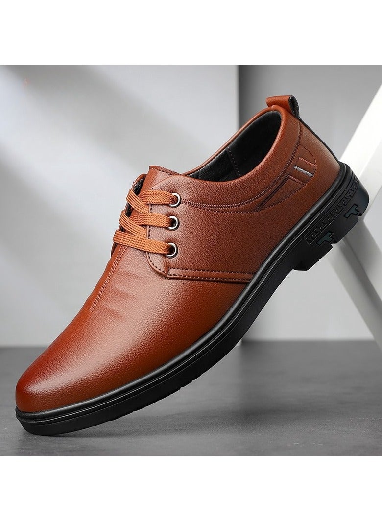 Shougu Versatile Retro Casual Leather Shoes  - Image 1