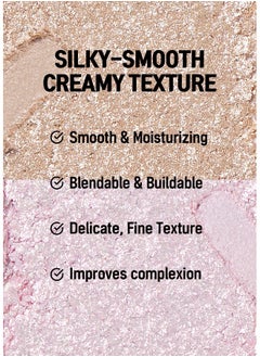 COLORGRAM Milk Bling Heartlighter 01 Peach Heart | Silky Smooth Versatile Creamy Highlighter With Shimmery Finish, Soft And Natural Glow Perfect For Daily Makeup  - Image 4