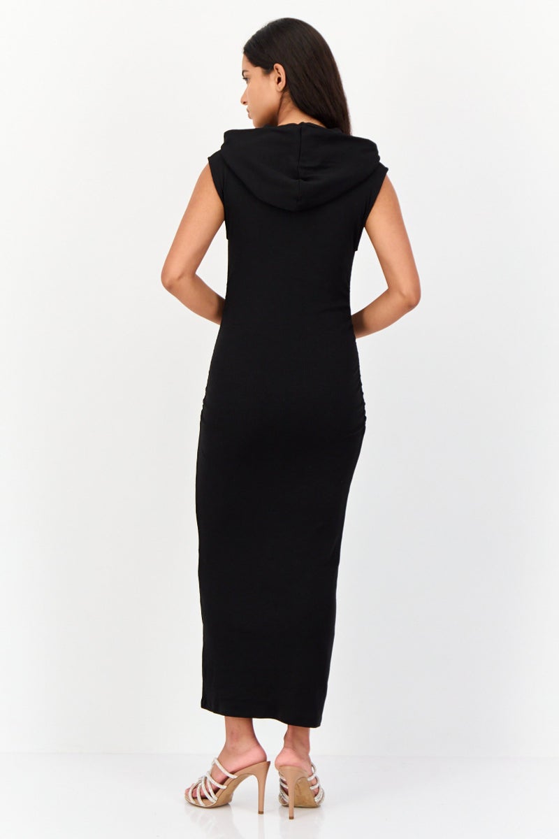 Don't Call Me Jennyfer Women Ruched Bodycon Dress, Black  - Image 4