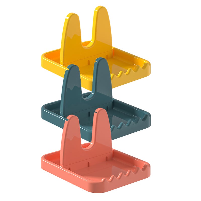3pcs Foldable Lid Rest Pan Lid Storage Pan Lids Organizer Lid Stand - Image 1