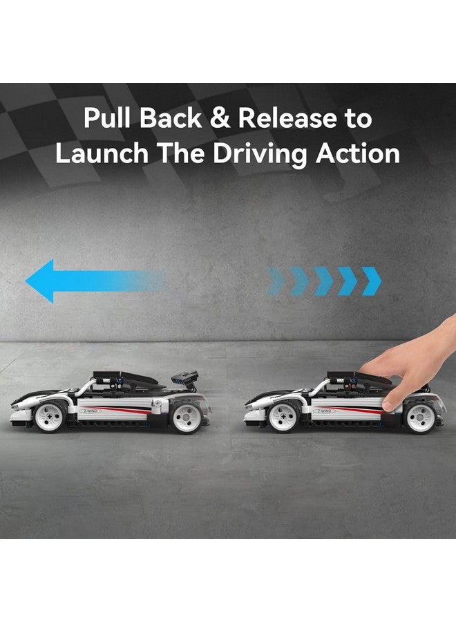 CaDA Race Car Building Toys - Pull Back 321Pcs Z-Wind Sport Car Building Brick Kit for 6 7 8 9 10 + Years Old Boys Kids Birthday Gifts, STEM Toy Racing Car Building Block Set - Image 4