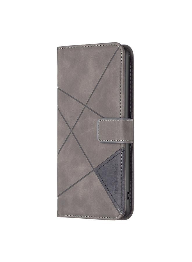 S-TOP Case For Motorola Moto G51 5G Rhombus Texture Magnetic Buckle Horizontal Flip Leather Phone Case - Image 2