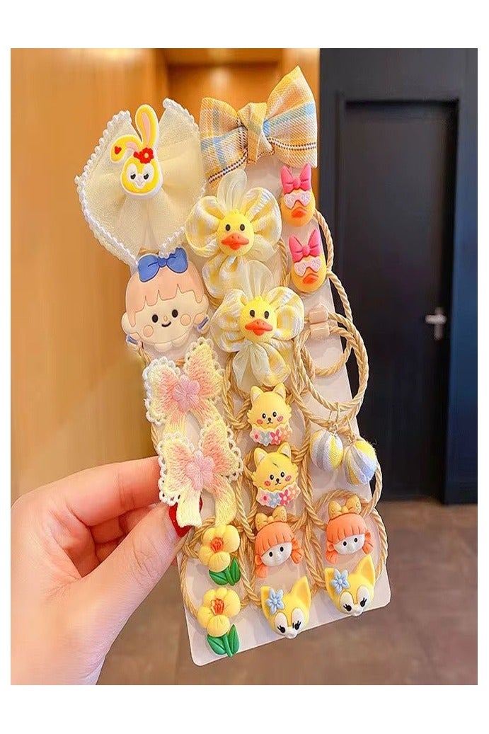 BELLA CIAO Girls hair accessories girls hair clips set kids toddlers teens girls hair accessory hair ties with hair pins hair accessories for girls daily school nursery university parties occasions holidays practical everyday use girls hair accessories for styling girls hair accessory set different styles hair decoration kit perfect gift for children and young women