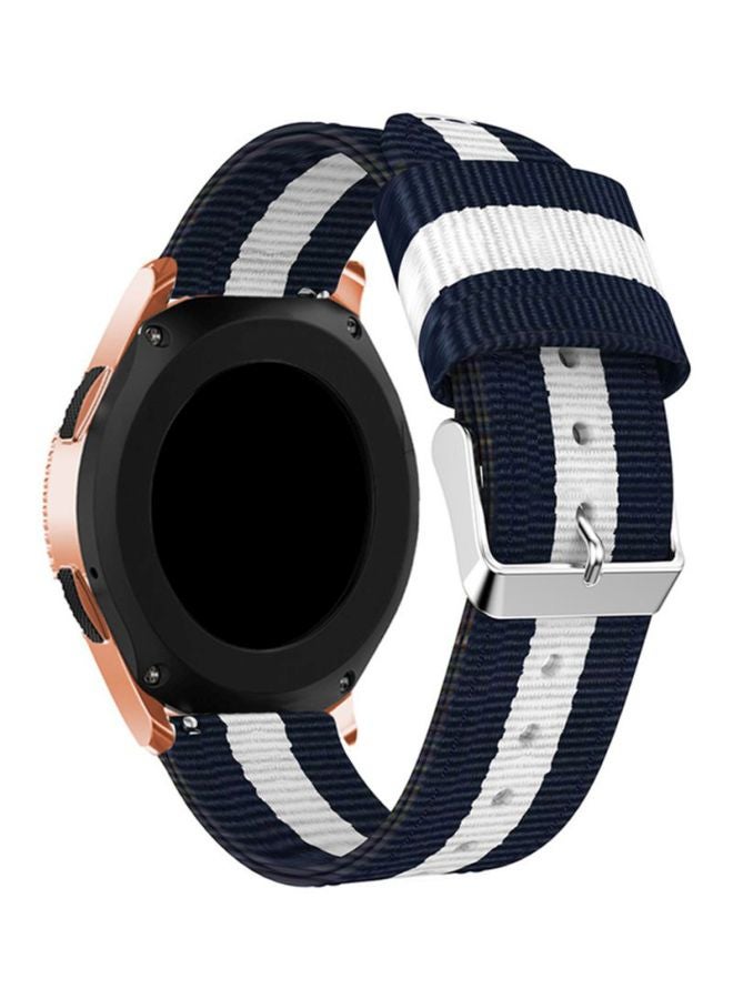 Voberry Replacement Strap For Samsung Galaxy Watch 42/40/44mm Blue/White - Image 2