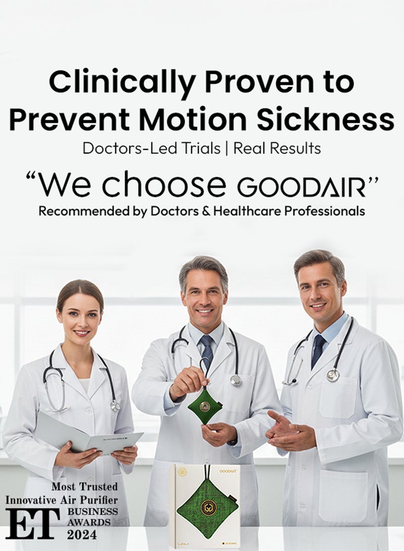 GOODAIR 2.0 Car Air Purifier | Non-electric | Forest Green |Clinically Proven| Tested & Certified to Absorb Toxic Gases | Advanced Impregnated Activated Carbon | 24/7 Air Purification - Image 4