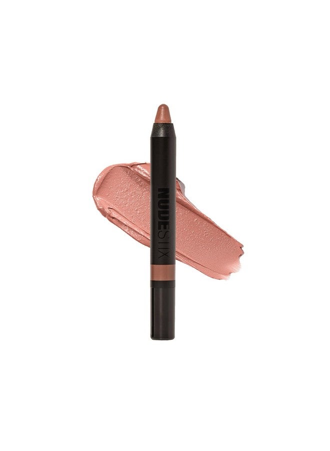 Nudestix Intense Matte Lip + Cheek Pencil, Lipstick + Lip Liner + Cheek Blush Tint, Multi Use Makeup for Long Lasting Color, Smooth Coverage, Shade: Sunkissed Nude - Image 1