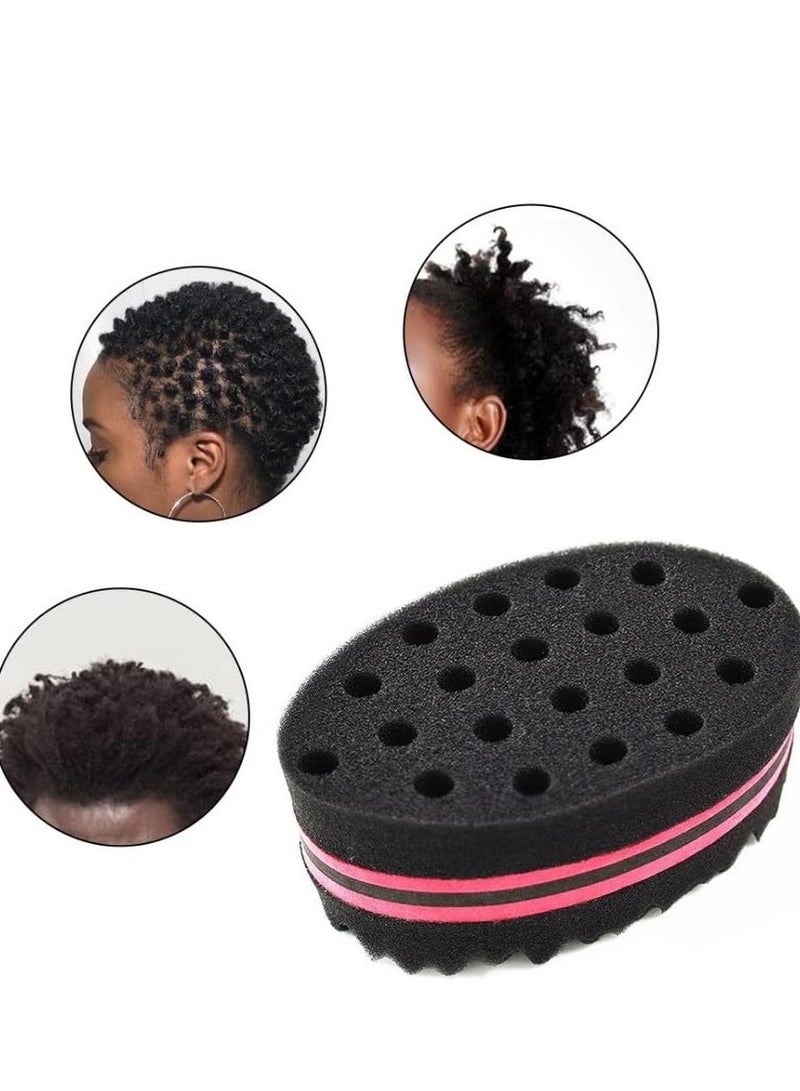 Dynamix Twist Hair Sponge Barber Hair Brush Sponge Styling Tool For Afro Curl Coils Dreadlocks - Image 2