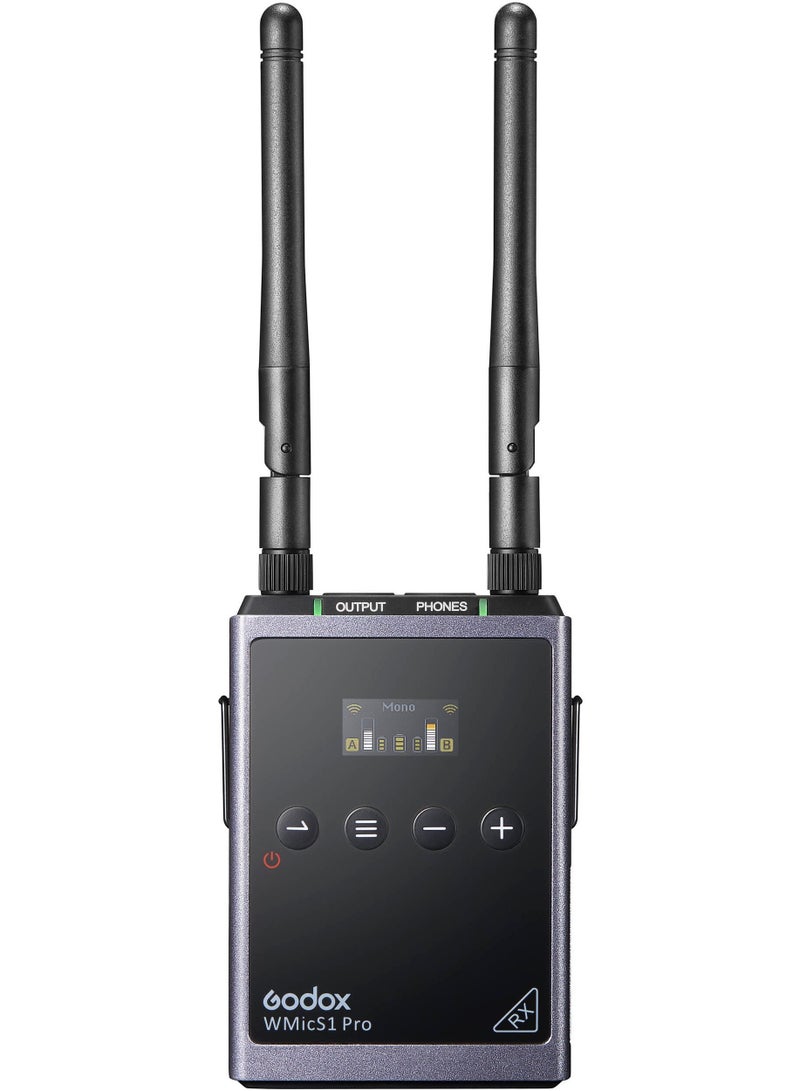 Godox Godox WMicS1 Pro Kit 1 Camera-Mount Wireless Omni Lavalier Microphone System (514 to 596 MHz)  - Image 3