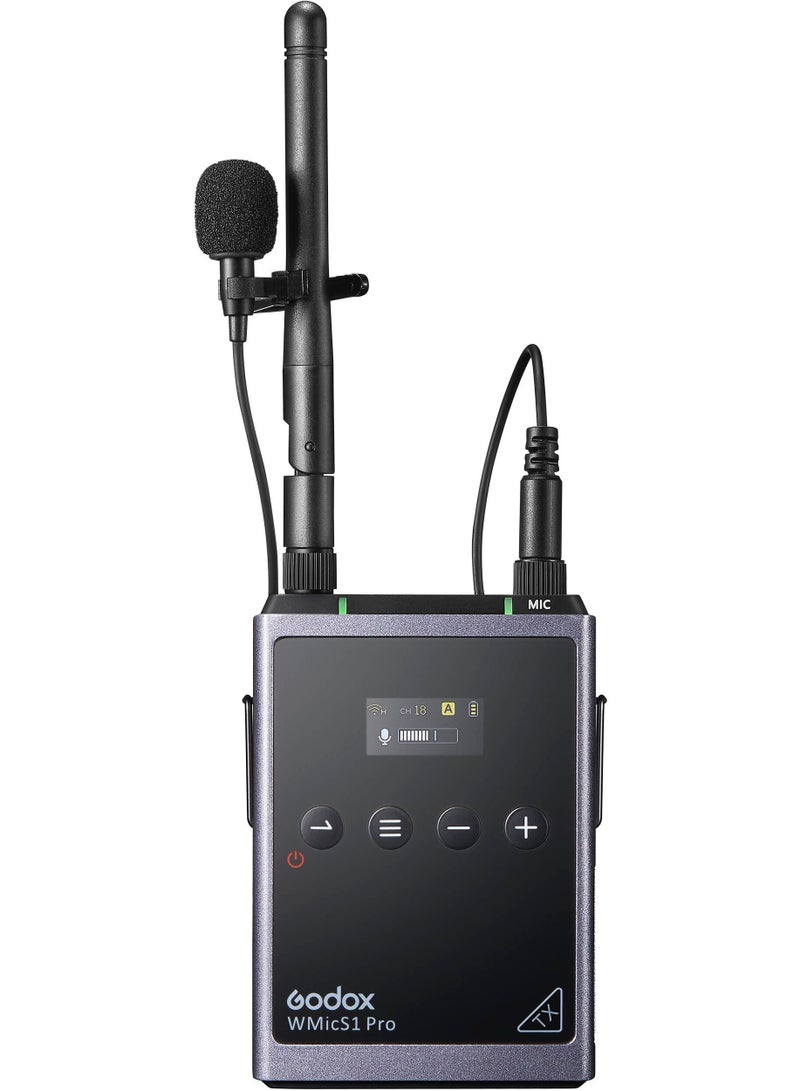Godox Godox WMicS1 Pro Kit 1 Camera-Mount Wireless Omni Lavalier Microphone System (514 to 596 MHz)  - Image 2