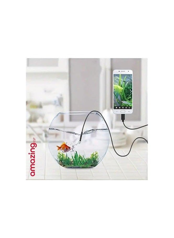 أمازينج. إي جي بي كاميرا منظار USB، كاميرا فحص مقاومة للماء مقاس 7 مم مع ضوء LED، OTG UVC متوافقة مع الهواتف الذكية التي تعمل بنظام Android والكمبيوتر الشخصي (5 أمتار) - Image 5