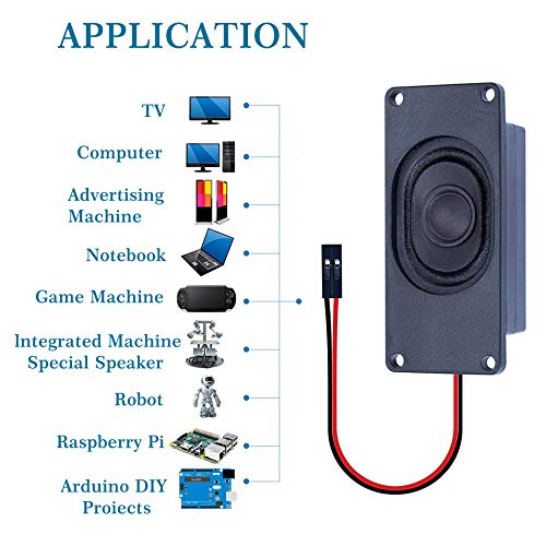 CQRobot Speaker 3 Watt 8 Ohm Compatible with Arduino Motherboard, 2.54mm Dupont Interface. It is Ideal for a Variety of Small Electronic Projects. - Image 2