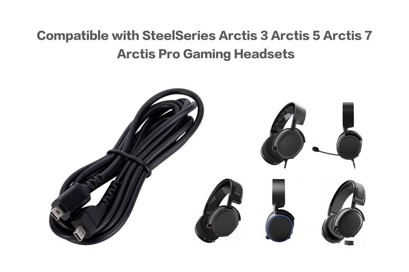 UNCLE LIGHT Arctis 3 5 7 Pro Replacement Sound Card Extension Cable, Compatible with SteelSeries Arctis 3 Arctis 5 Arctis 7 Arctis Pro Gaming headsets, 1.5 Meters, Black - Image 3