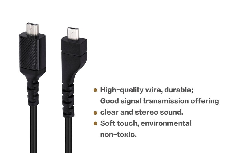 UNCLE LIGHT Arctis 3 5 7 Pro Replacement Sound Card Extension Cable, Compatible with SteelSeries Arctis 3 Arctis 5 Arctis 7 Arctis Pro Gaming headsets, 1.5 Meters, Black - Image 4