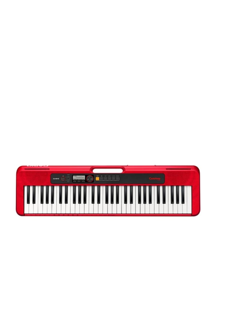 Casio CT-S200 61-Key Portable Keyboard (Red) - Image 1