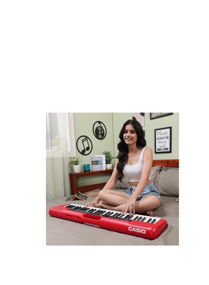 Casio CT-S200 61-Key Portable Keyboard (Red) - Image 3
