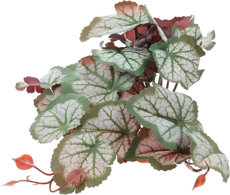 BESTonZON Reptile Fake Plant Terrarium Artificial Plant Decor for Gecko Tank and Turtle Habitat for Reptile Enclosure and Amphibian Terrarium - Image 1