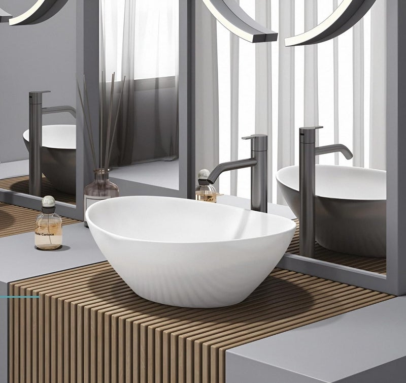 SYON Syon CADIZ Premium Ceramic Table Top Wash Basin 18 inch x 122 inch  - Image 3