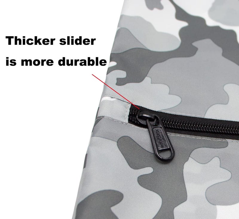 HOLYLUCK Drawstring Backpack Bag Sport Gym Sackpack (grey camo) - Image 5