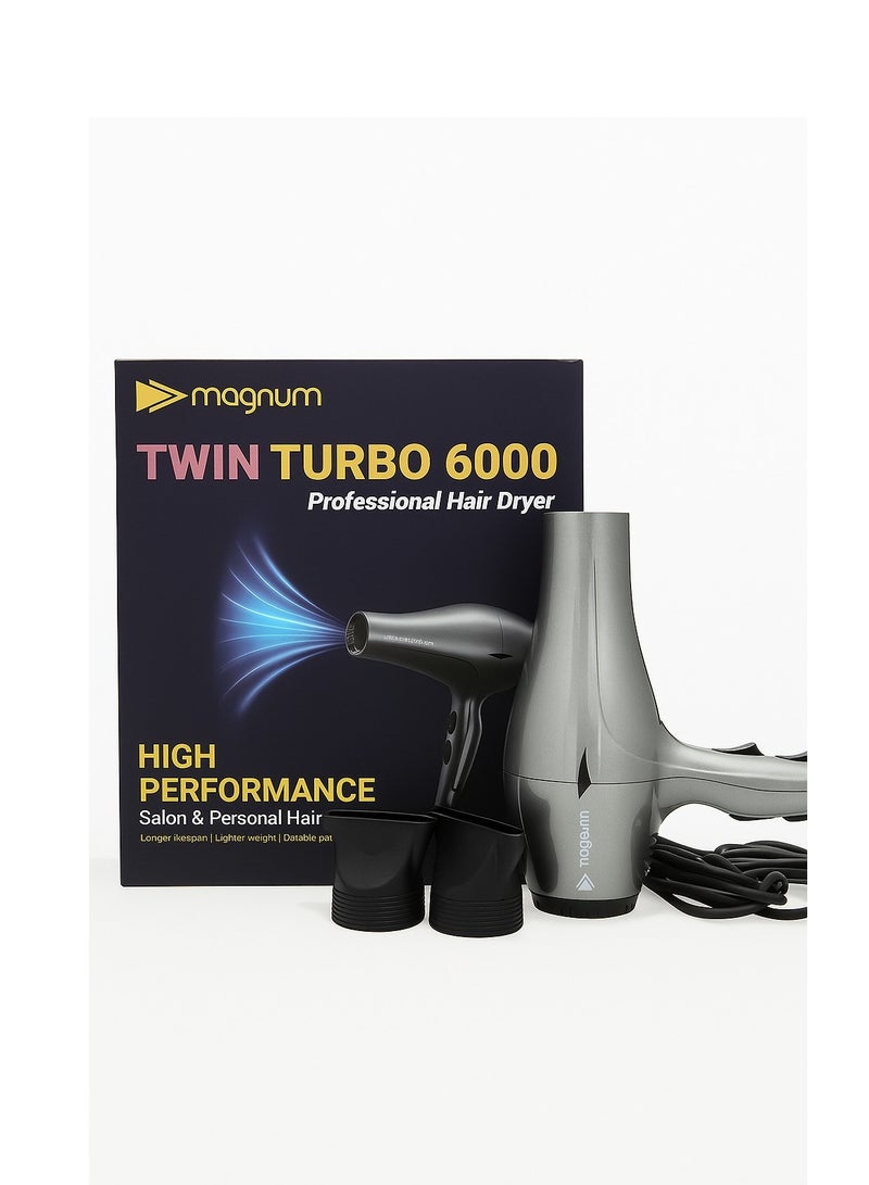 Magnum Twin Turbo Professional Hair Dyer 6000 - Image 1