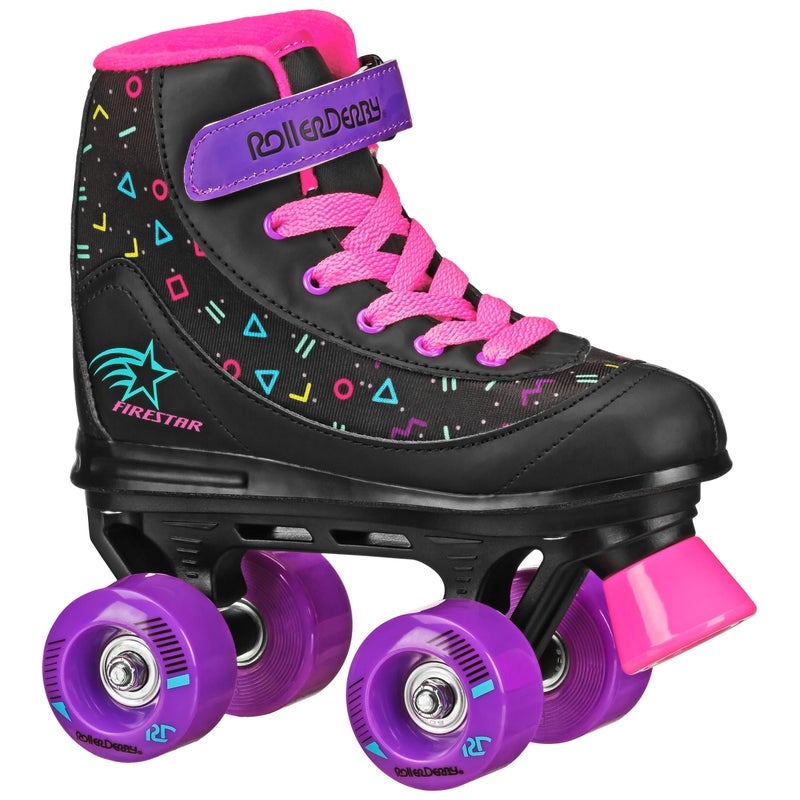 Roller Derby FireStar Youth Girl's Roller Skate Midnight Prism Size 3 - Image 1