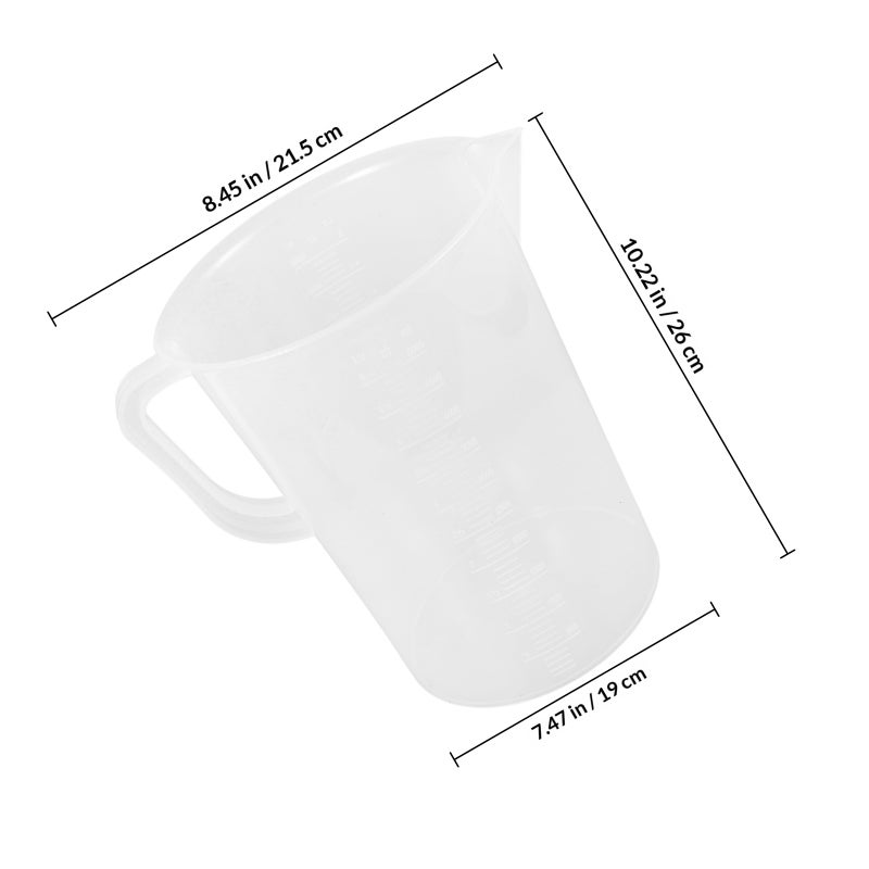Scaled Measuring Cup Oil Measuring Cup Handled Liquid Measuring Pitcher 5000ml - Image 2
