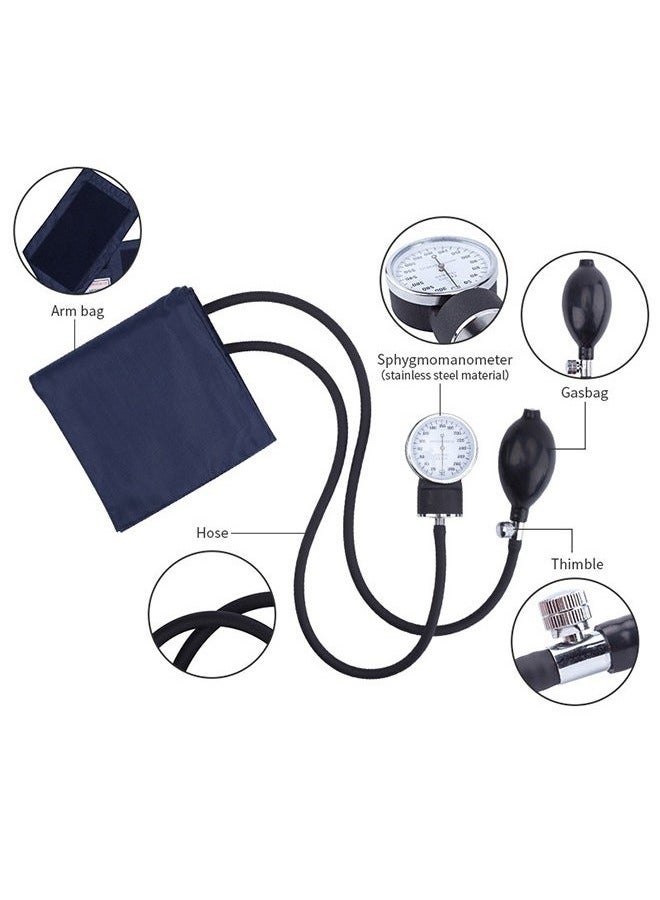 Aneroid Manual Blood Pressure Monitor Kit with Stethoscope - Professional Home Use Set with Adjustable Large Adult Cuff  Clinically Validated Accuracy - Image 2