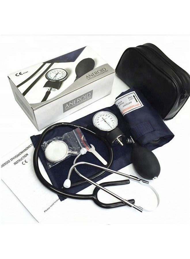 Aneroid Manual Blood Pressure Monitor Kit with Stethoscope - Professional Home Use Set with Adjustable Large Adult Cuff  Clinically Validated Accuracy - Image 5