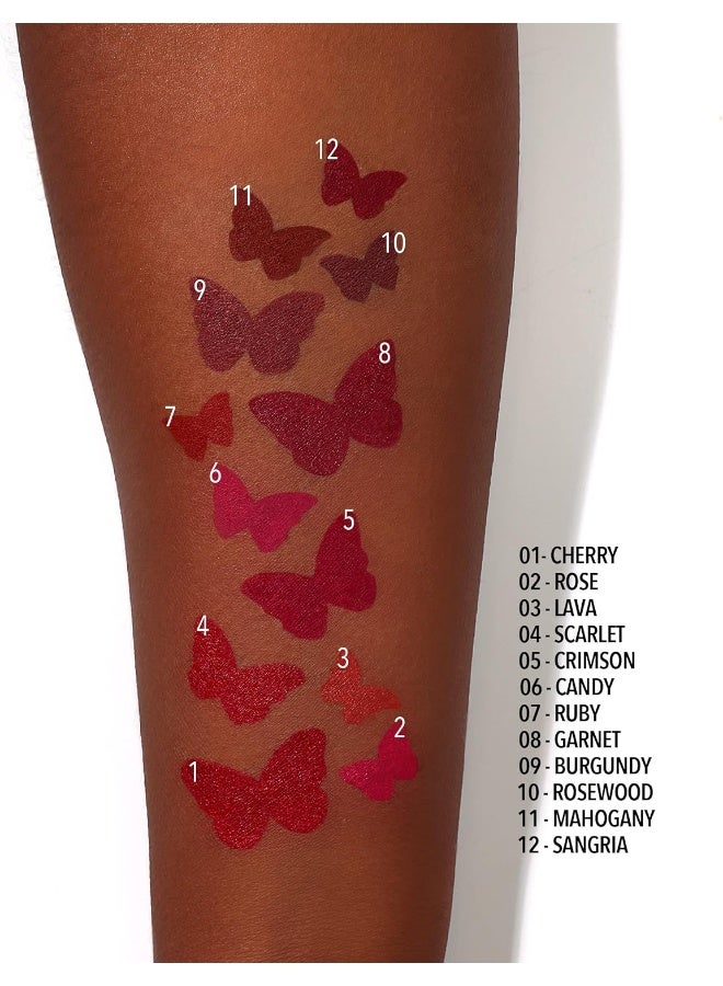 moira Flirty Lip Pencil (005, Crimson) - Image 3