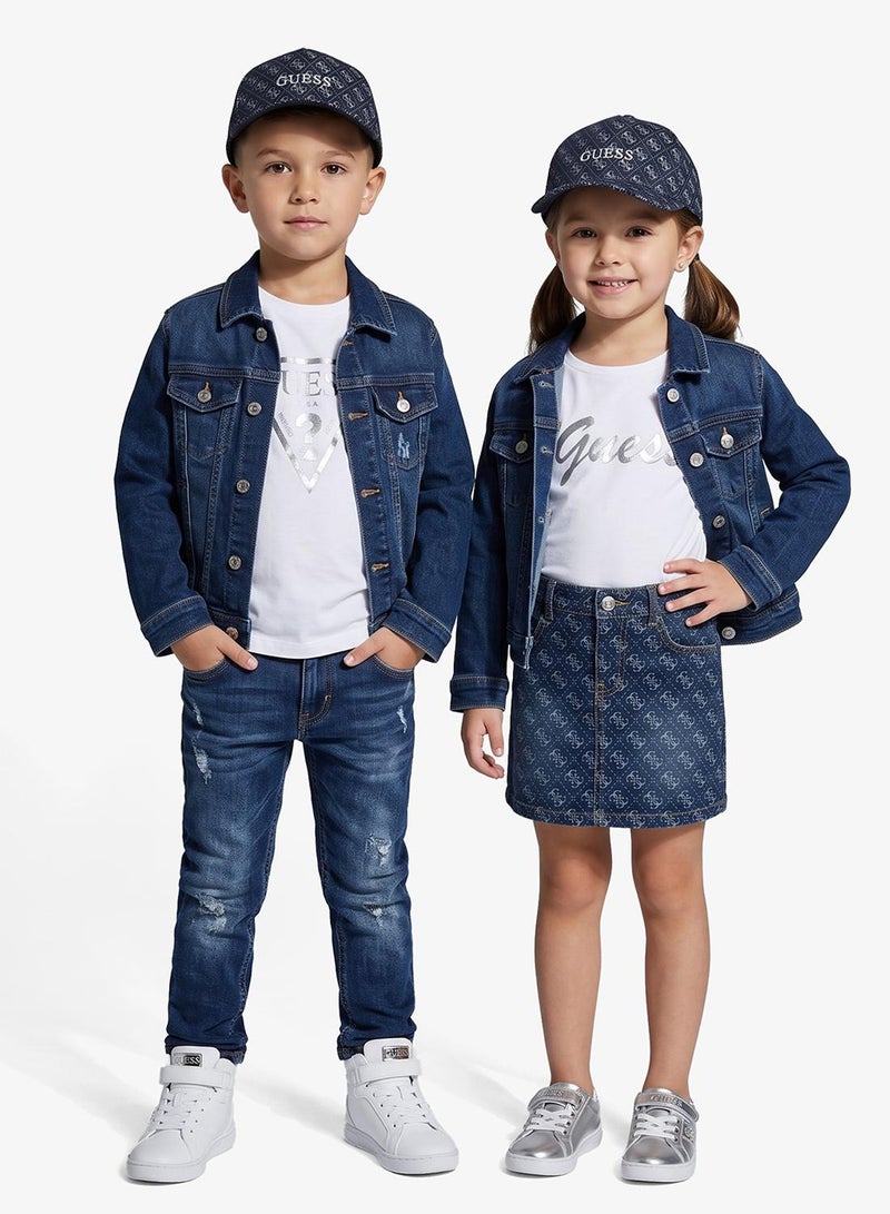 GUESS Kids Allover Baseball Cap - Image 5