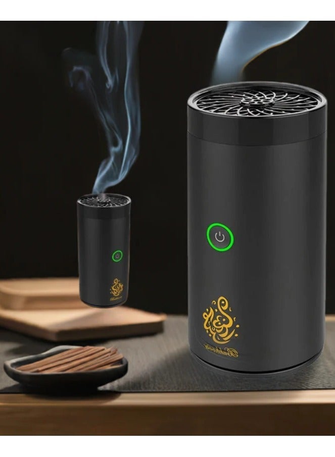 Portable USB Incense Burner for Home, Office, and Car – Automatic Electric Mabkhara with Fragrant Air Freshener - Image 1