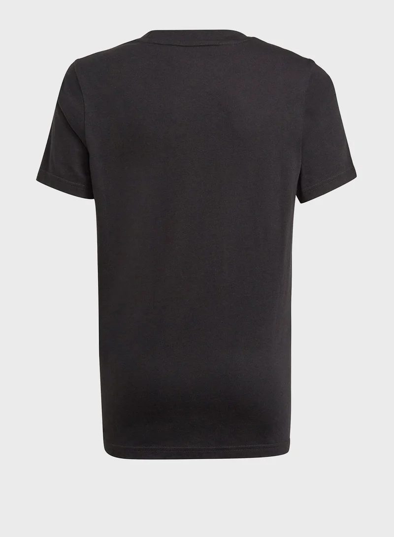 Adidas Youth 3 Stripe T-Shirt