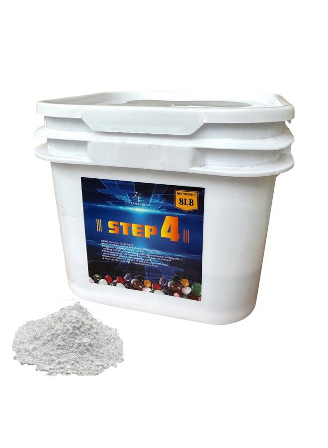 YHAspace 8 Pound Cup Media Grain, Fine Polish Aluminum Oxide 1500, Step 4 for Falling Stones, Rock Polishing Media, Works with Any Stone Cup - Image 1