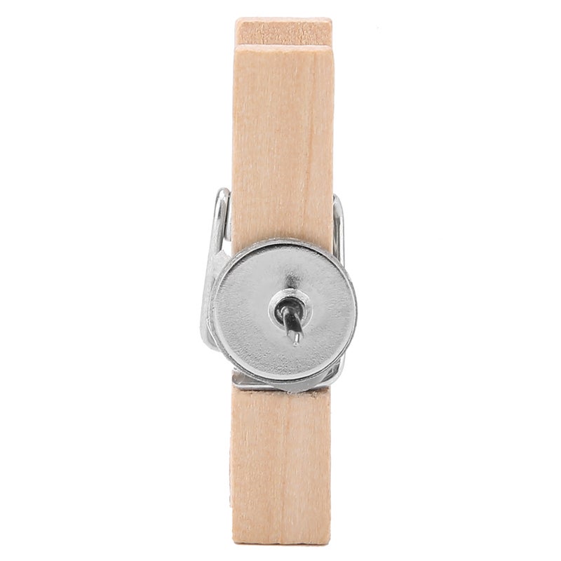 50pcs 35*7mm Personality Natural Crude Wood Clips Craft Decoration Pegs for Photo Clips Clothes - Image 1