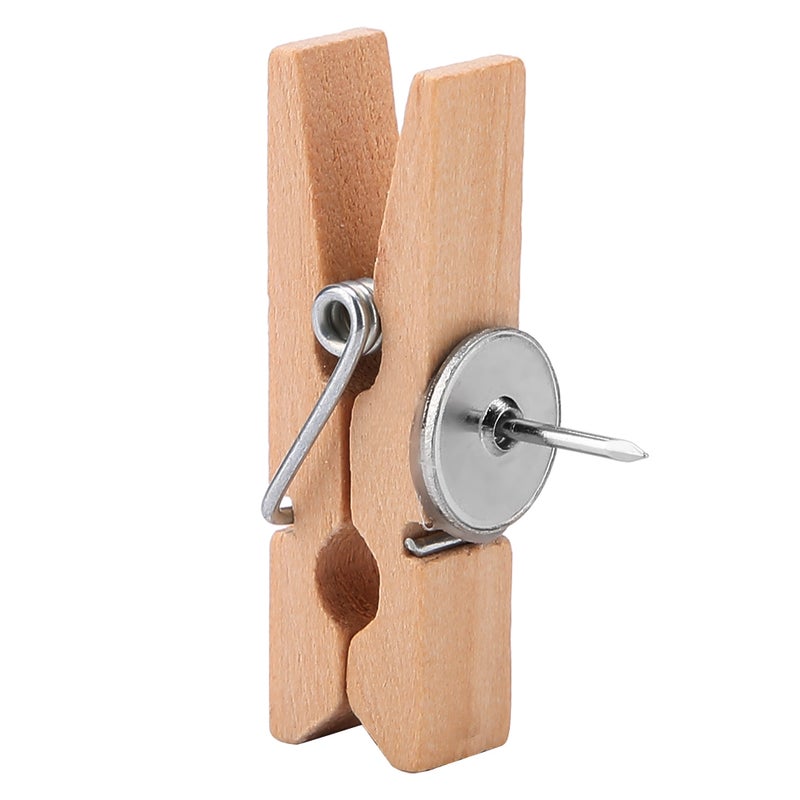 50pcs 35*7mm Personality Natural Crude Wood Clips Craft Decoration Pegs for Photo Clips Clothes - Image 3