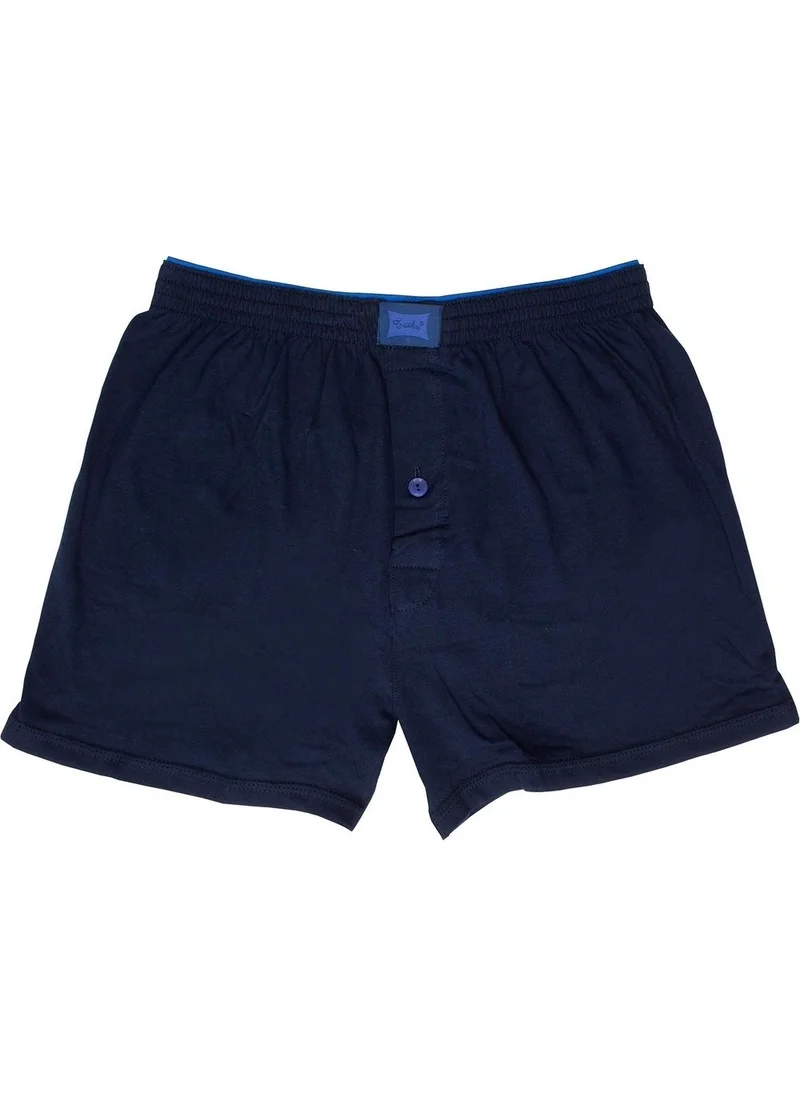 Tutku Men Combed Cotton Plain Boxer 4 Colors 4-Pack