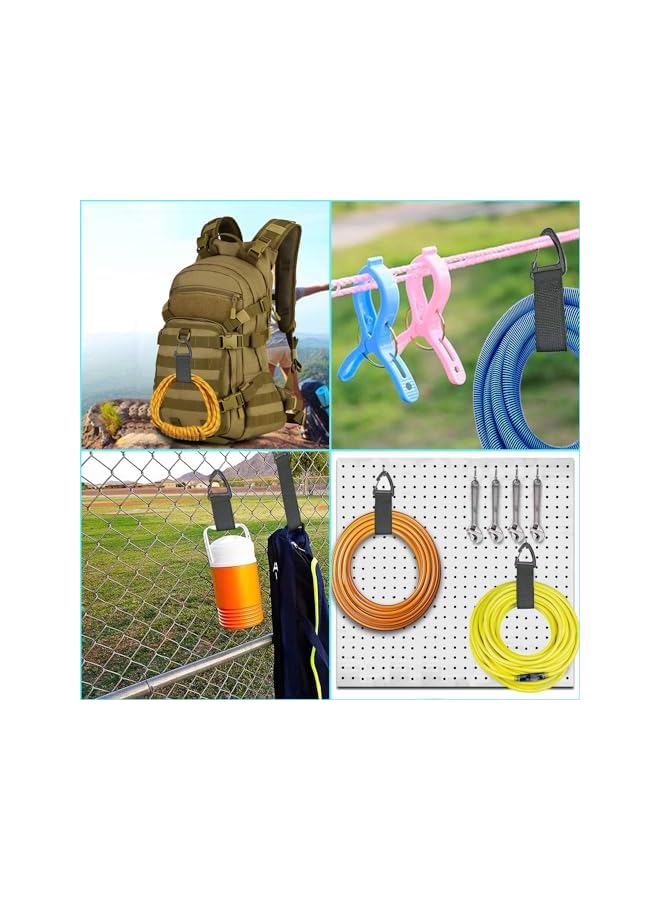 PROMASS 4 PCS Extension Cord Holder Organizer, Extension Cord Hanger for Garage Organization and Storage, 40cm Heavy Duty Storage Strap for Extension Cord within 100ft - Image 4