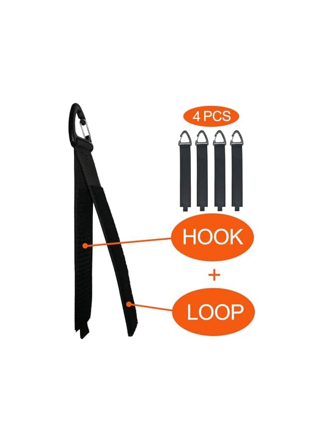 PROMASS 4 PCS Extension Cord Holder Organizer, Extension Cord Hanger for Garage Organization and Storage, 40cm Heavy Duty Storage Strap for Extension Cord within 100ft - Image 5