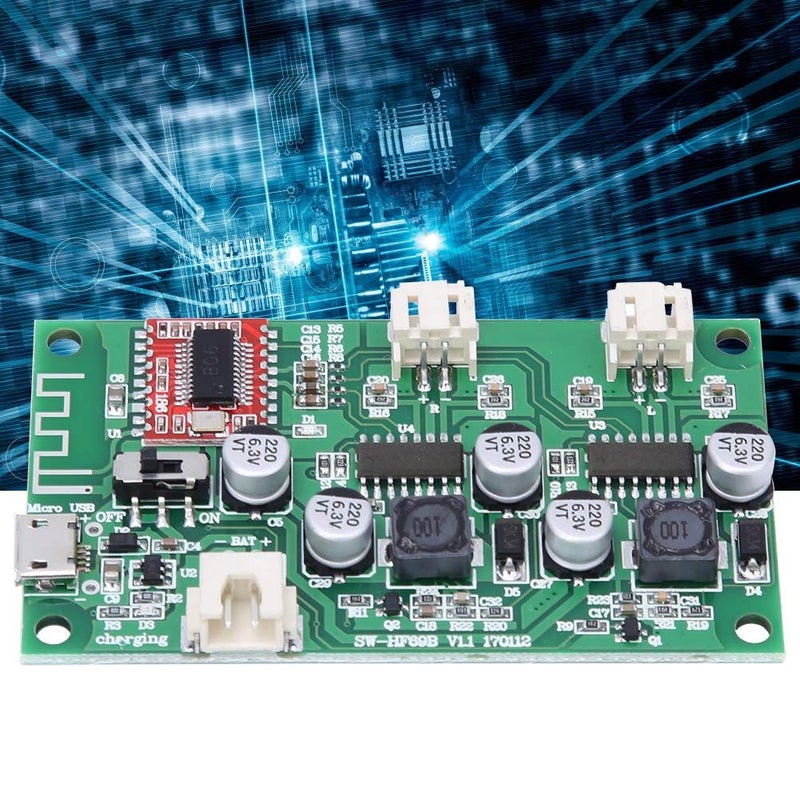 HF69B 2x6W Audio Amplifier Board Low Standby Heating Compatible with Lithium Batteries - Image 3