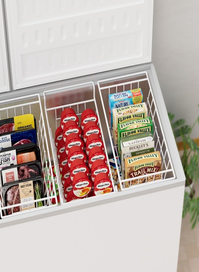 blitzlabs Chest Freezer Organizer Bins, Deep Freezer Basket Storage Wire Metal Hanging Baskets 17.5inch 2Packs - Image 4
