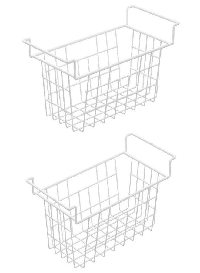blitzlabs Chest Freezer Organizer Bins, Deep Freezer Basket Storage Wire Metal Hanging Baskets 17.5inch 2Packs - Image 1