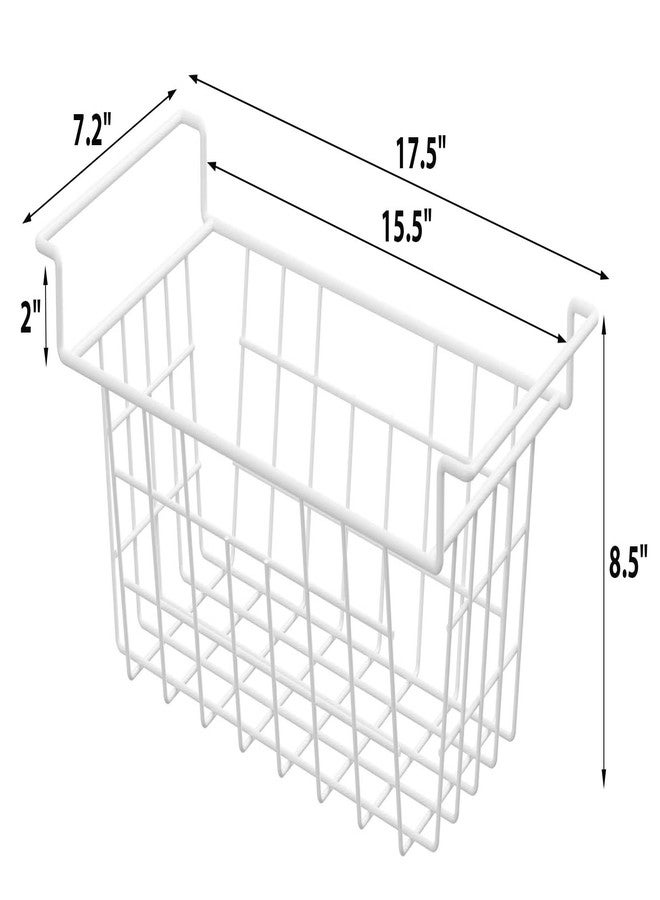 blitzlabs Chest Freezer Organizer Bins, Deep Freezer Basket Storage Wire Metal Hanging Baskets 17.5inch 2Packs - Image 3